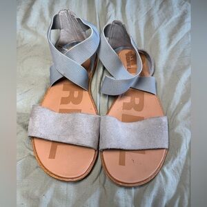 Sorel Ella gladiator blue sandals women’s size 8